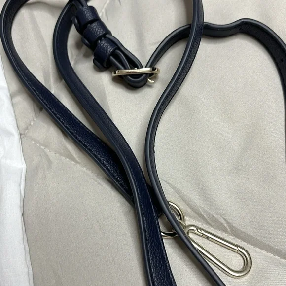 Draper James Gingham Crossbody Bag Navy/White - Picture 7 of 8